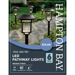 Hampton Bay Solar Bronze LED Path Light 10 Lumens (6-Pack) 17 Hampton Bay Solar Bronze LED Path Light 10 Lumens (6-Pack) -Hampton Bay Shop bronze hampton bay path lights p3100 01 12 66 1000
