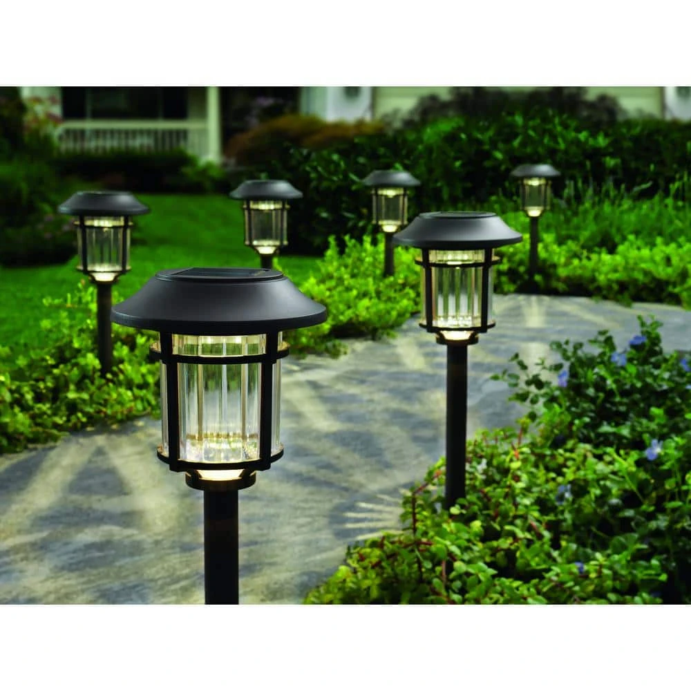 Hampton Bay Solar Bronze LED Path Light 10 Lumens (6-Pack) 2 Hampton Bay Solar Bronze LED Path Light 10 Lumens (6-Pack) - Image 2
