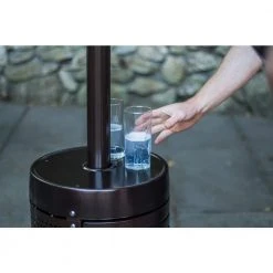 Hampton Bay 38,200 BTU Bronze Heat-Focusing Propane Gas Patio Heater -Hampton Bay Shop bronze hampton bay patio heaters hd10 1f 1000