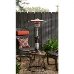 Hampton Bay 11,000 BTU Powder Coated Bronze Tabletop Propane Patio Heater