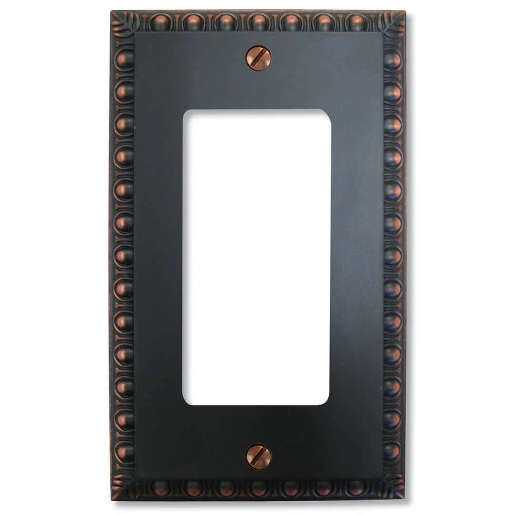 Hampton Bay Bronze 1-Gang Decorator/Rocker Wall Plate 1 Hampton Bay Bronze 1-Gang Decorator/Rocker Wall Plate