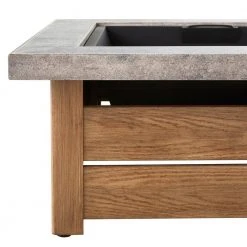 Hampton Bay Stoneham 34 in. x 15.5 in. Square Steel Wood Fire Pit with Tile Top 18 Hampton Bay Stoneham 34 in. x 15.5 in. Square Steel Wood Fire Pit with Tile Top -Hampton Bay Shop brown and gray hampton bay wood burning fire pits 2195fpa 1 34 1d 1000