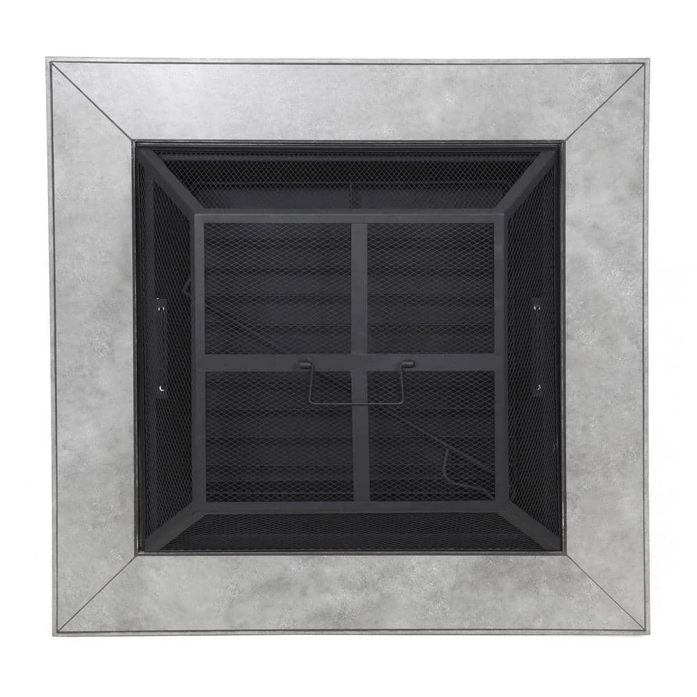 Hampton Bay Stoneham 34 in. x 15.5 in. Square Steel Wood Fire Pit with Tile Top 6 Hampton Bay Stoneham 34 in. x 15.5 in. Square Steel Wood Fire Pit with Tile Top - Image 6