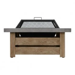 Hampton Bay Stoneham 34 in. x 15.5 in. Square Steel Wood Fire Pit with Tile Top 26 Hampton Bay Stoneham 34 in. x 15.5 in. Square Steel Wood Fire Pit with Tile Top -Hampton Bay Shop brown and gray hampton bay wood burning fire pits 2195fpa 1 34 76 1000