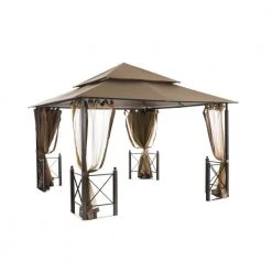 Hampton Bay 12 ft. x 12 ft. Outdoor Patio Harbor Gazebo -Hampton Bay Shop brown hampton bay gazebos gfs01250a 1d 1000