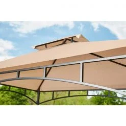 Hampton Bay Heathermoore Outdoor Patio 8 ft. x 5 ft. Grill Gazebo -Hampton Bay Shop brown hampton bay gazebos l gg034pst a0 1000
