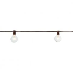 Hampton Bay 12-Light 12 ft. Large Cafe Clear String Lights -Hampton Bay Shop brown hampton bay string lights nxt 1005 1f 1000