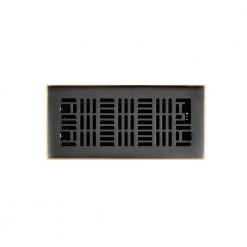 Hampton Bay Art Nouveau 4 in. x 10 in. Steel Floor Register in Oil Rubbed Bronze