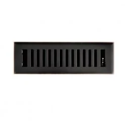 Hampton Bay 2 in. x 10 in. New York Modern Floor Register in Oil Rubbed Bronze