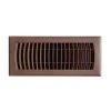 Hampton Bay Faux Wood 4 in. x 10 in. Plastic Floor Register in Mahogany Grain