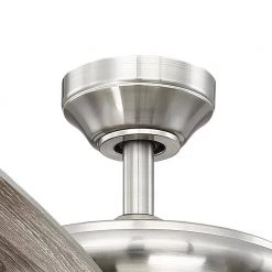 Hampton Bay Menage 56 in. Integrated LED Brushed Nickel Ceiling Fan with Light and Remote Control Works with Google and Alexa -Hampton Bay Shop brushed nickel hampton bay ceiling fans with lights 14660w 44 1000