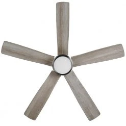 Hampton Bay Fanelee 54 in. White Color Changing Integrated LED Brushed Nickel Smart Hubspace Ceiling Fan with Light Kit and Remote -Hampton Bay Shop brushed nickel hampton bay ceiling fans with lights 52133 44 1000