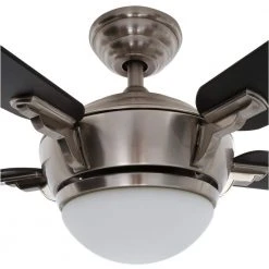 Hampton Bay Midili 44 in. Indoor LED Brushed Nickel Dry Rated Ceiling Fan with 5 Reversible Blades, Light Kit and Remote Control 25 Hampton Bay Midili 44 in. Indoor LED Brushed Nickel Dry Rated Ceiling Fan with 5 Reversible Blades, Light Kit and Remote Control -Hampton Bay Shop brushed nickel hampton bay ceiling fans with lights 68044 76 1000