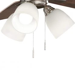 Hampton Bay Vaurgas 44 in. LED Indoor Brushed Nickel Ceiling Fan with Light Kit -Hampton Bay Shop brushed nickel hampton bay ceiling fans with lights 68144 4f 1000