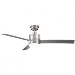 Hampton Bay Madison 52 in. Integrated LED Brushed Nickel Ceiling Fan with Light and Remote Control with Color Changing Technology -Hampton Bay Shop brushed nickel hampton bay ceiling fans with lights ak30a bn c3 1000