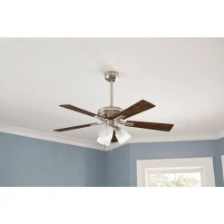 Hampton Bay Sinclair II 44 in. LED Brushed Nickel Smart Hubspace Ceiling Fan with Light and Remote 17 Hampton Bay Sinclair II 44 in. LED Brushed Nickel Smart Hubspace Ceiling Fan with Light and Remote -Hampton Bay Shop brushed nickel hampton bay ceiling fans with lights al958b bn hs 31 1000