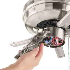 Hampton Bay Sinclair II 44 in. LED Brushed Nickel Smart Hubspace Ceiling Fan with Light and Remote 15 Hampton Bay Sinclair II 44 in. LED Brushed Nickel Smart Hubspace Ceiling Fan with Light and Remote -Hampton Bay Shop brushed nickel hampton bay ceiling fans with lights al958b bn hs 4f 1000