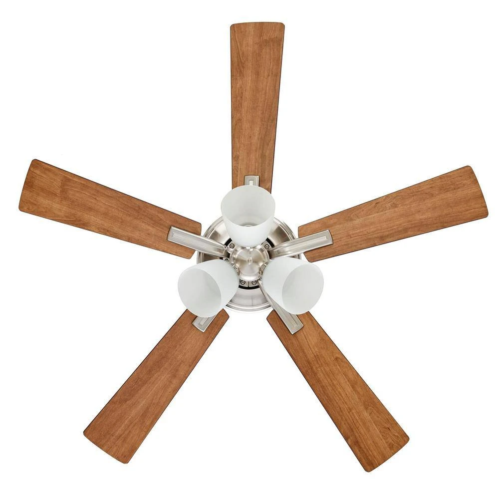 Hampton Bay Sinclair II 44 in. LED Brushed Nickel Smart Hubspace Ceiling Fan with Light and Remote 5 Hampton Bay Sinclair II 44 in. LED Brushed Nickel Smart Hubspace Ceiling Fan with Light and Remote - Image 5