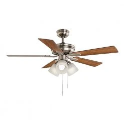 Hampton Bay Sinclair II 44 in. LED Brushed Nickel Smart Hubspace Ceiling Fan with Light and Remote 14 Hampton Bay Sinclair II 44 in. LED Brushed Nickel Smart Hubspace Ceiling Fan with Light and Remote -Hampton Bay Shop brushed nickel hampton bay ceiling fans with lights al958b bn hs c3 1000