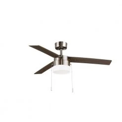 Hampton Bay Montgomery II 44 in. Indoor Brushed Nickel Ceiling Fan with Light Kit -Hampton Bay Shop brushed nickel hampton bay ceiling fans with lights rdb9144 bn 1f 1000