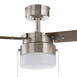 Hampton Bay Montgomery II 44 in. Indoor Brushed Nickel Ceiling Fan with Light Kit -Hampton Bay Shop brushed nickel hampton bay ceiling fans with lights rdb9144 bn 66 1000