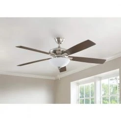 Hampton Bay Abbeywood 60 in. LED Brushed Nickel Ceiling Fan With Light Kit 13 Hampton Bay Abbeywood 60 in. LED Brushed Nickel Ceiling Fan With Light Kit -Hampton Bay Shop brushed nickel hampton bay ceiling fans with lights yg882a bn 31 1000