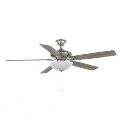 Hampton Bay Abbeywood 60 in. LED Brushed Nickel Smart Hubspace Ceiling Fan with Light and Remote 10 Hampton Bay Abbeywood 60 in. LED Brushed Nickel Smart Hubspace Ceiling Fan with Light and Remote -Hampton Bay Shop brushed nickel hampton bay ceiling fans with lights yg882a bn hs c3 1000