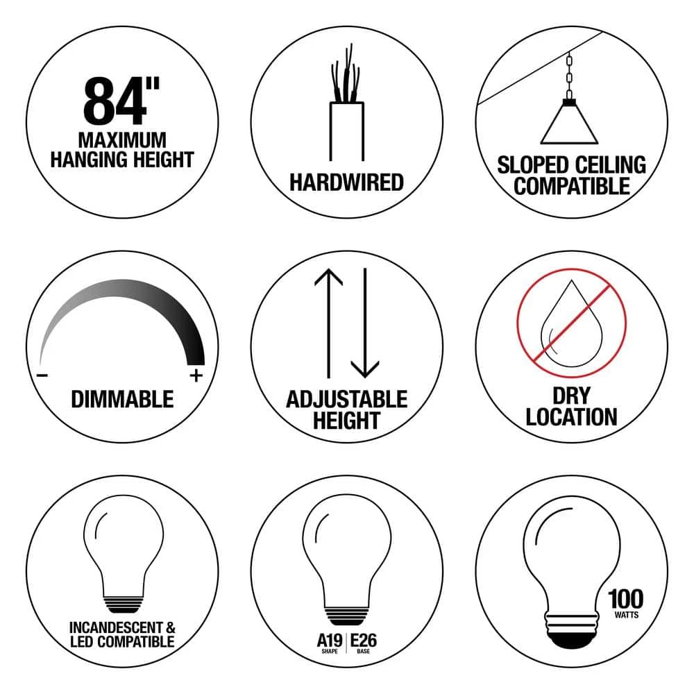 Hampton Bay Boswell Quarter 14 in. 3-Light Brushed Nickel Farmhouse Square Chandelier with Painted Weathered Gray Wood Accents 3 Hampton Bay Boswell Quarter 14 in. 3-Light Brushed Nickel Farmhouse Square Chandelier with Painted Weathered Gray Wood Accents - Image 3