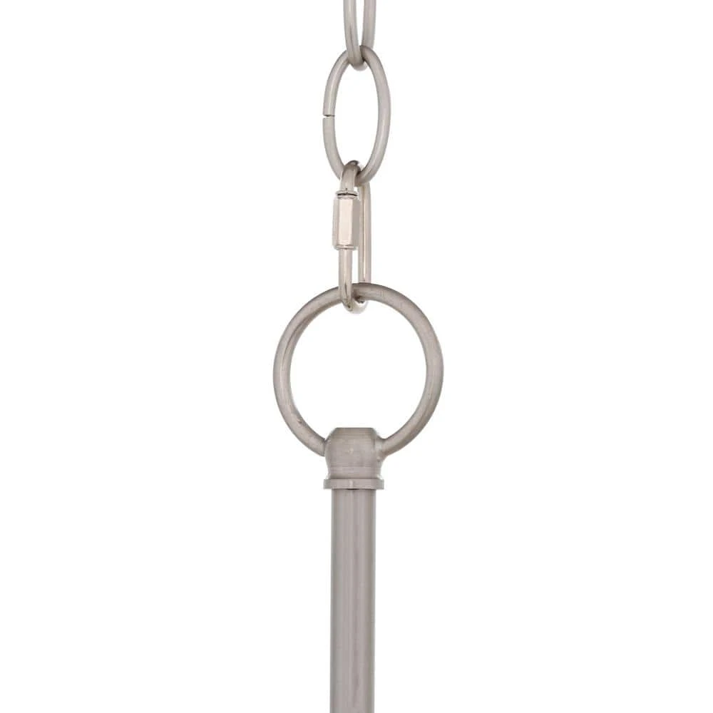 Hampton Bay Boswell Quarter 34in. 5-Light Brushed Nickel Farmhouse Linear Island Chandelier with Weathered Wood Accents 8 Hampton Bay Boswell Quarter 34in. 5-Light Brushed Nickel Farmhouse Linear Island Chandelier with Weathered Wood Accents - Image 8