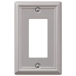 Hampton Bay Ascher 2 Gang Toggle and 1 Gang Rocker Steel Wall Plate Combo Pack - Brushed Nickel -Hampton Bay Shop brushed nickel hampton bay combination wall plates 149ttbnhb rbnhb 44 1000