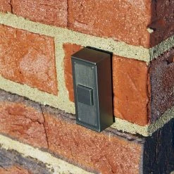 Hampton Bay Wireless Battery Operated Doorbell Push Button, Brushed Nickel -Hampton Bay Shop brushed nickel hampton bay doorbell buttons hb 7705 02 31 1000