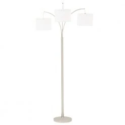 Hampton Bay 78 in. Height 3-Arc Floor Lamp - Brushed Nickel Finish -Hampton Bay Shop brushed nickel hampton bay floor lamps af40818sa 66 1000