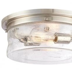 Hampton Bay Silveroak 13 in. 2-Light Brushed Nickel Flush Mount -Hampton Bay Shop brushed nickel hampton bay flush mount lights 23980 c3 1000