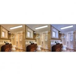 Hampton Bay 48 in. x 12 in. Low Profile Selectable LED Flush Mount Ceiling Flat Panel Brushed Nickel Rectangle 4000 Lumens Dimmable -Hampton Bay Shop brushed nickel hampton bay flush mount lights 54325111 4f 1000