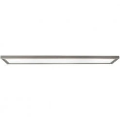Hampton Bay 48 in. x 12 in. Low Profile Selectable LED Flush Mount Ceiling Flat Panel Brushed Nickel Rectangle 4000 Lumens Dimmable -Hampton Bay Shop brushed nickel hampton bay flush mount lights 54325111 a0 1000