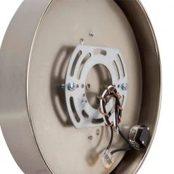 Hampton Bay Hanafin 9 in. 100-Watt Equivalent Brushed Nickel Selectable Integrated LED Flush Mount with Glass Shade and Pull Chain -Hampton Bay Shop brushed nickel hampton bay flush mount lights cg3aa015cr1d30 1d 1000