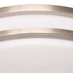 Hampton Bay 16 in. 1-Light Brushed Nickel Dimmable LED Flush Mount 14 Hampton Bay 16 in. 1-Light Brushed Nickel Dimmable LED Flush Mount -Hampton Bay Shop brushed nickel hampton bay flush mount lights dc016ledc a0 1000