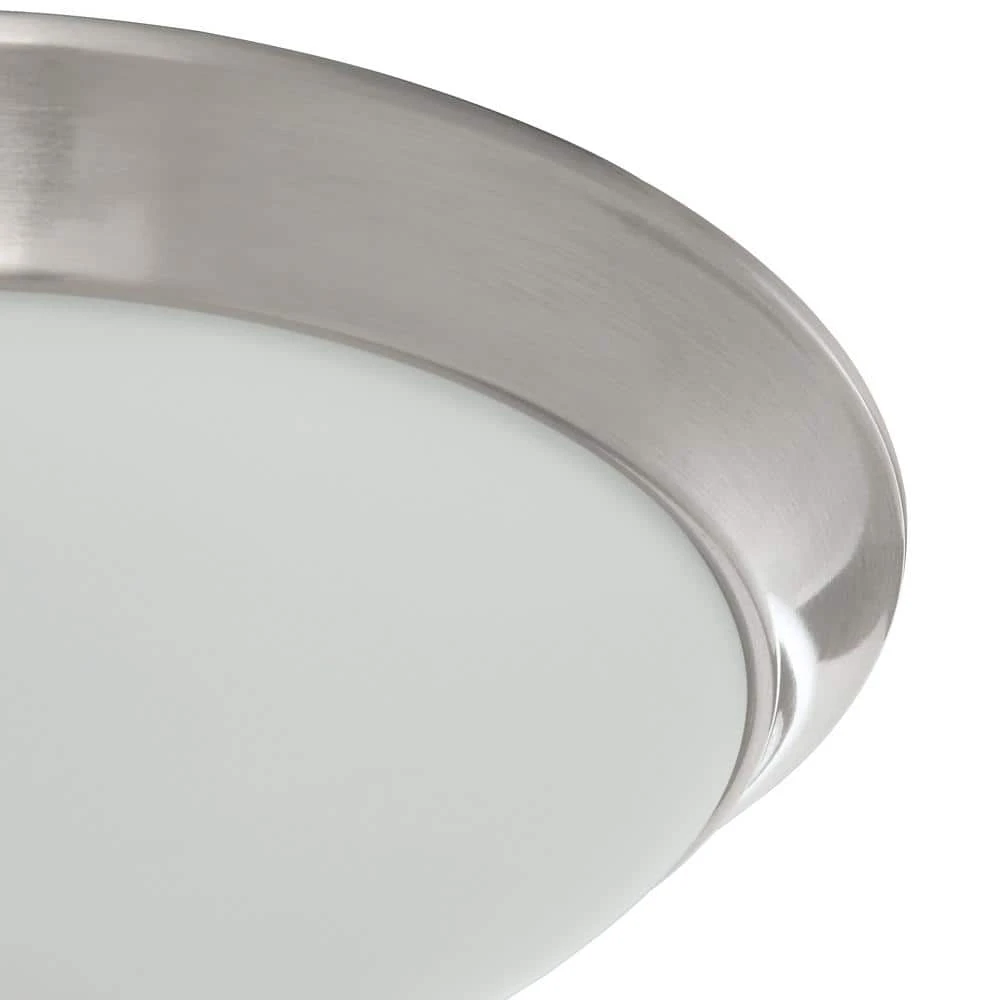 Hampton Bay Stetson 11 in. 1-Light Brushed Nickel Selectable CCT LED Ceiling Light Flush Mount 4 Hampton Bay Stetson 11 in. 1-Light Brushed Nickel Selectable CCT LED Ceiling Light Flush Mount - Image 4