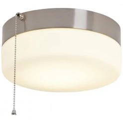 Hampton Bay 8 in. 60-Watt Equivalent Brushed Nickel Integrated LED Drum Flush Mount with Pull Chain and Glass Shade 16 Hampton Bay 8 in. 60-Watt Equivalent Brushed Nickel Integrated LED Drum Flush Mount with Pull Chain and Glass Shade -Hampton Bay Shop brushed nickel hampton bay flush mount lights isp8011l 2 66 1000