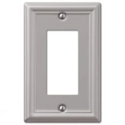Hampton Bay Ascher 1 Gang Rocker Steel Wall Plate - Brushed Nickel (2-Pack) -Hampton Bay Shop brushed nickel hampton bay rocker light switch plates 149rbnhb 2 4f 1000