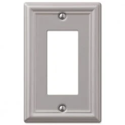 Hampton Bay Ascher 1 Gang Rocker Steel Wall Plate - Brushed Nickel