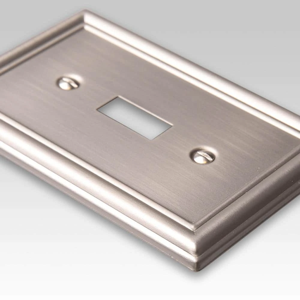 Hampton Bay Ascher 1 Gang Toggle Steel Wall Plate - Brushed Nickel 5 Hampton Bay Ascher 1 Gang Toggle Steel Wall Plate - Brushed Nickel - Image 5