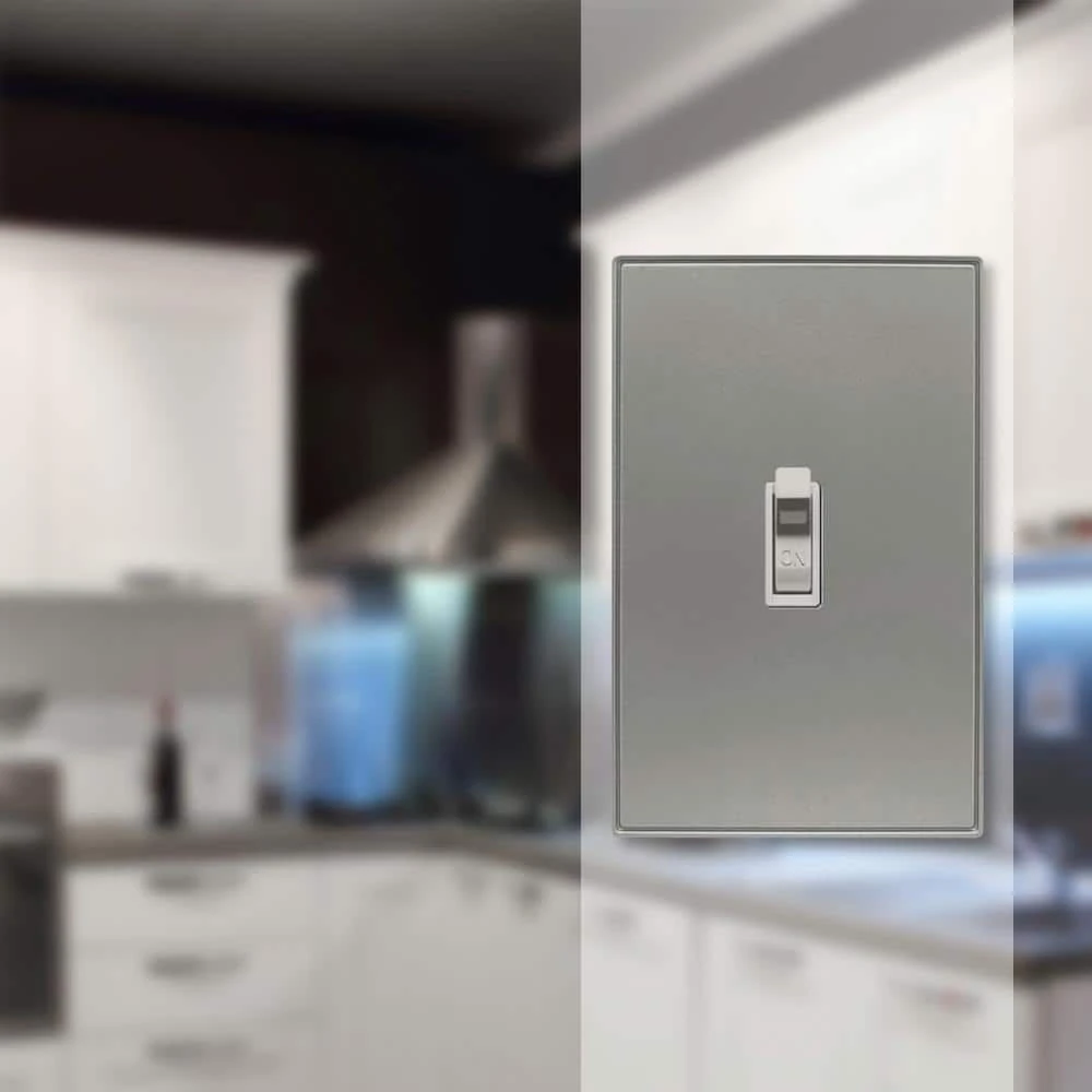 Hampton Bay Ansley 1 Gang Toggle Metal Wall Plate - Brushed Nickel 2 Hampton Bay Ansley 1 Gang Toggle Metal Wall Plate - Brushed Nickel - Image 2