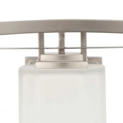 Hampton Bay Architecture 3-Light Brushed Nickel Vanity Light with Etched White Glass Shades 15 Hampton Bay Architecture 3-Light Brushed Nickel Vanity Light with Etched White Glass Shades -Hampton Bay Shop brushed nickel hampton bay vanity lighting 15041 a0 1000
