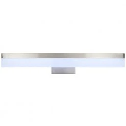 Hampton Bay Eldridge 24 in. 1-Light Brushed Nickel LED Bathroom Vanity Light Bar -Hampton Bay Shop brushed nickel hampton bay vanity lighting 21191 4f 1000