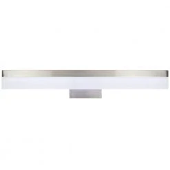 Hampton Bay Eldridge 24 in. 1-Light Brushed Nickel LED Bathroom Vanity Light Bar -Hampton Bay Shop brushed nickel hampton bay vanity lighting 21191 c3 1000