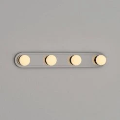 Hampton Bay Midford 160-Watt Equivalent 4-Light Brushed Nickel Integrated LED Hollywood Vanity Light -Hampton Bay Shop brushed nickel hampton bay vanity lighting 5900 sn 1d 1000