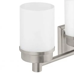 Hampton Bay Cade 4-Light Brushed Nickel Bathroom Vanity Light Fixture with Frosted Glass Shades 15 Hampton Bay Cade 4-Light Brushed Nickel Bathroom Vanity Light Fixture with Frosted Glass Shades -Hampton Bay Shop brushed nickel hampton bay vanity lighting 70334 bn 1d 1000