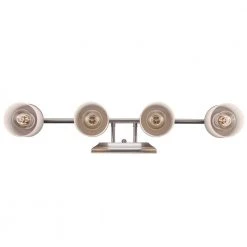 Hampton Bay Cade 4-Light Brushed Nickel Bathroom Vanity Light Fixture with Frosted Glass Shades 20 Hampton Bay Cade 4-Light Brushed Nickel Bathroom Vanity Light Fixture with Frosted Glass Shades -Hampton Bay Shop brushed nickel hampton bay vanity lighting 70334 bn 44 1000