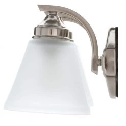 Hampton Bay Tavish 24 in. 3-Light Brushed Nickel Classic Bathroom Vanity Light with Frosted Shades -Hampton Bay Shop brushed nickel hampton bay vanity lighting hb2076 35 4f 1000